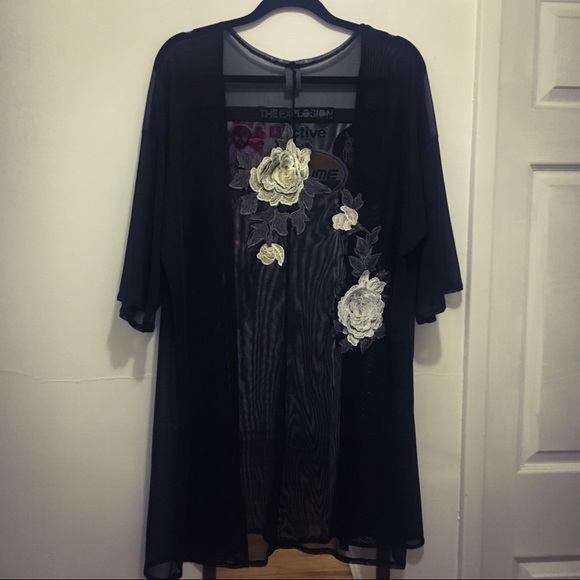 Windsor Other - Embroidered Mesh Kimono